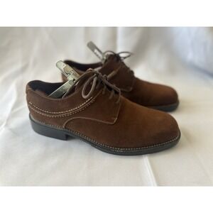 Cole Haan Country Brown Suede Lace Up Oxford Dress Shoe Mens Size 9.5D Vintage
